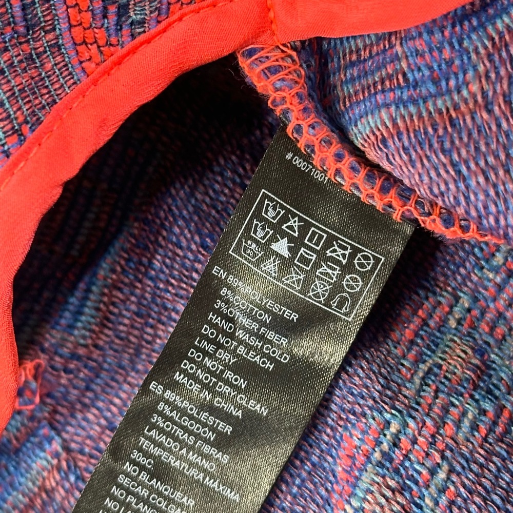 NEW Forever 21 Mini Skirt Womens XS Pink Geometric Tapestry Woven Boho Festival - Picture 6 of 7